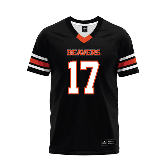 Oregon State - NCAA Football : Ishmael Findlayter - Black Premium Football Jersey-0