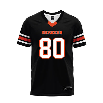 Oregon State - NCAA Football : Eric Olsen - Black Premium Football Jersey-0