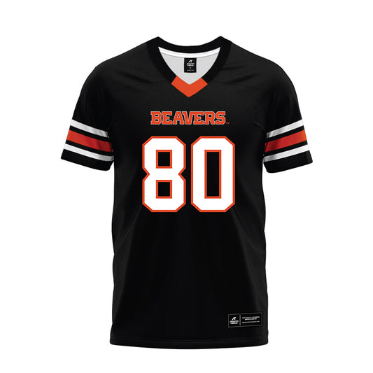 Oregon State - NCAA Football : Eric Olsen - Black Premium Football Jersey-0
