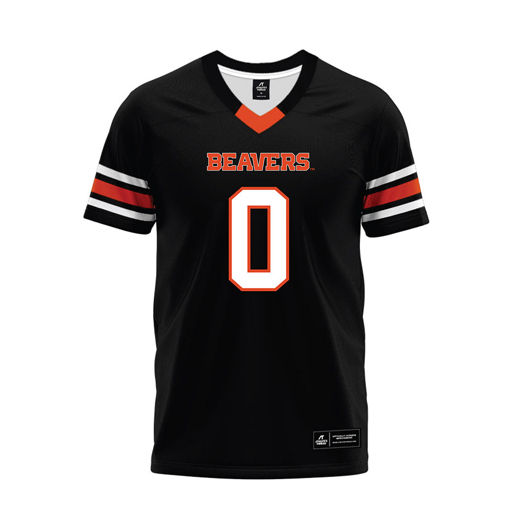 Oregon State - NCAA Football : Aaron Butler - Black Premium Football Jersey-0