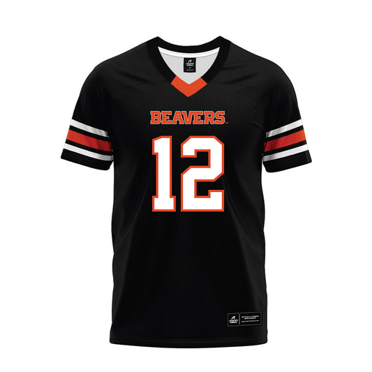 Oregon State - NCAA Football : Jesse Legree - Black Premium Football Jersey-0