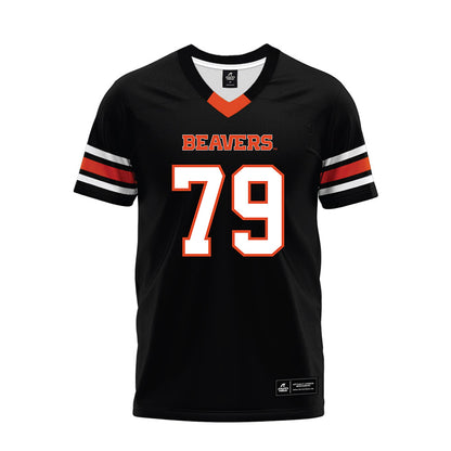 Oregon State - NCAA Football : Tyler Voltin - Black Premium Football Jersey-0