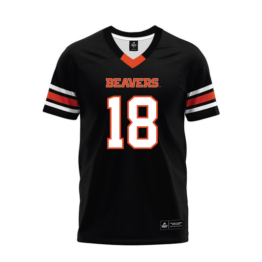 Oregon State - NCAA Football : Jarrel Comer II - Black Premium Football Jersey-0