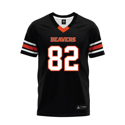 Oregon State - NCAA Football : Gabe Milbourn - Black Premium Football Jersey-0