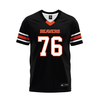 Oregon State - NCAA Football : Ben Hartman - Black Premium Football Jersey-0