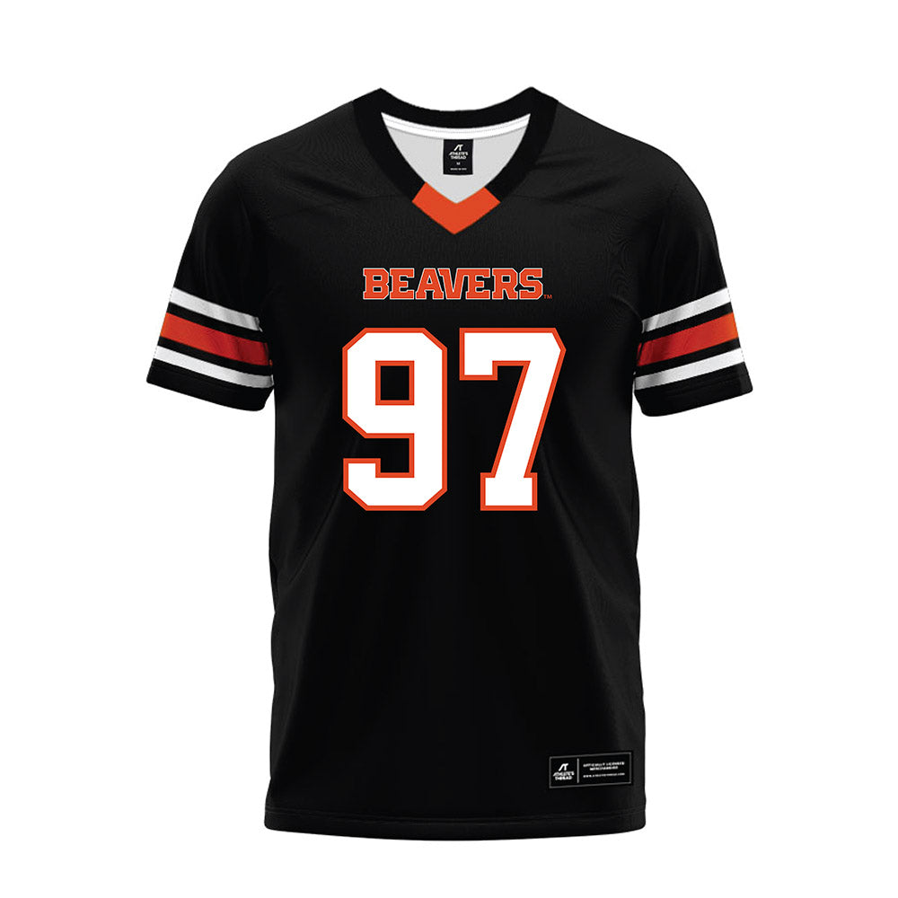 Oregon State - NCAA Football : Tyler Bailey - Black Premium Football Jersey-0