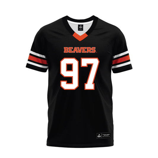 Oregon State - NCAA Football : Tyler Bailey - Black Premium Football Jersey-0