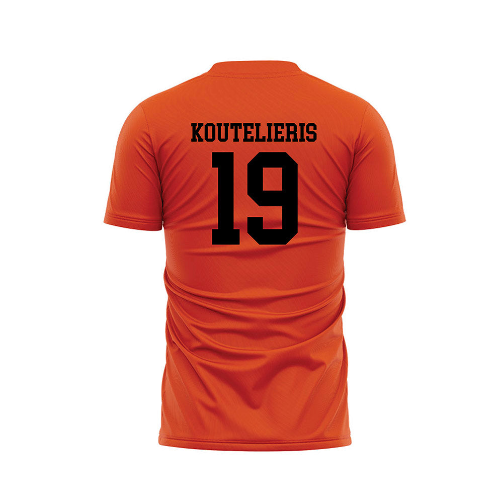 Oregon State - NCAA Men's Soccer : John Koutelieris - Orange Soccer Jersey-1