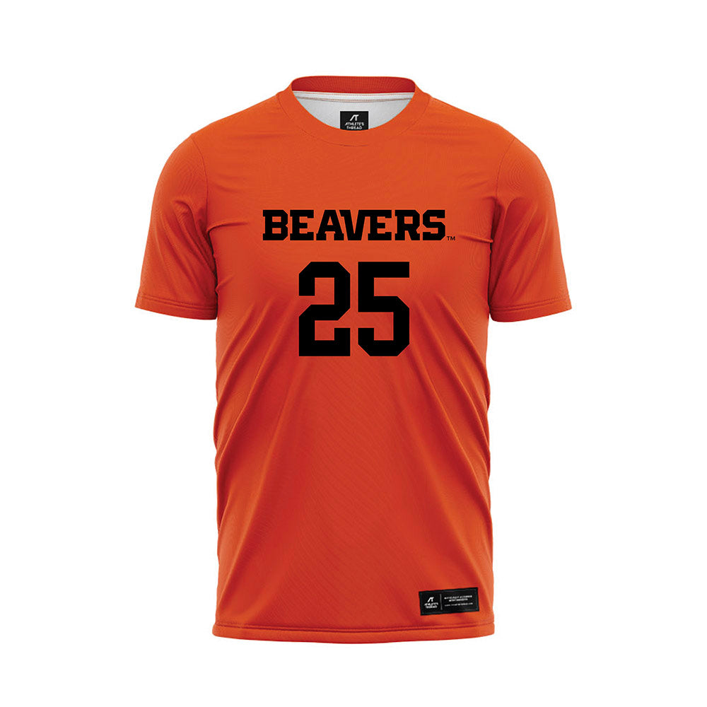 Oregon State - NCAA Men's Soccer : John Catlett - Orange Soccer Jersey-0