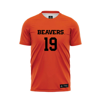 Oregon State - NCAA Men's Soccer : John Koutelieris - Orange Soccer Jersey-0