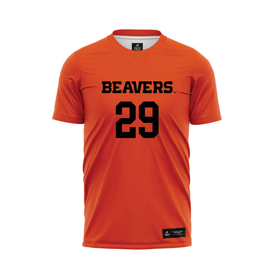 Oregon State - NCAA Men's Soccer : Paul Fecteau - Orange Soccer Jersey-0
