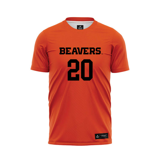 Oregon State - NCAA Men's Soccer : Tommaso Ricordi - Orange Soccer Jersey-0