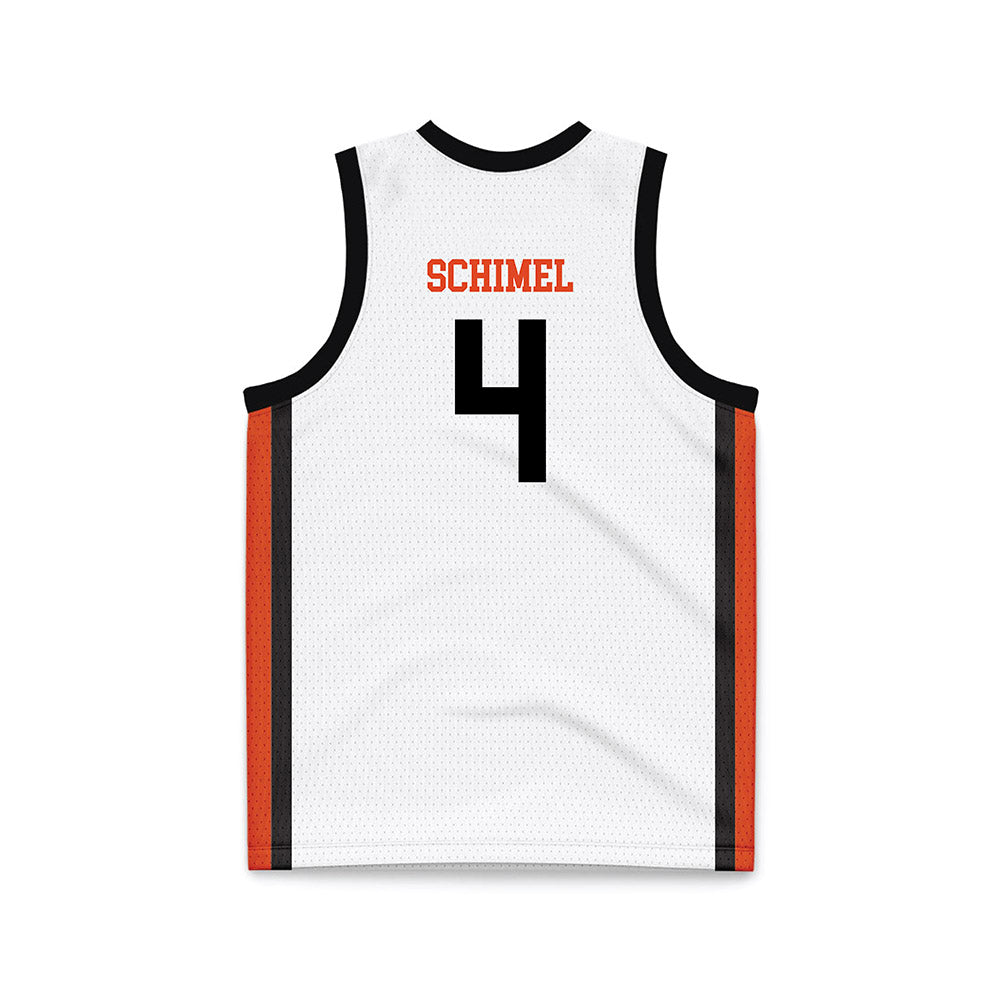 Oregon State - NCAA Women's Basketball : Ally Schimel - White Basketball Jersey-1