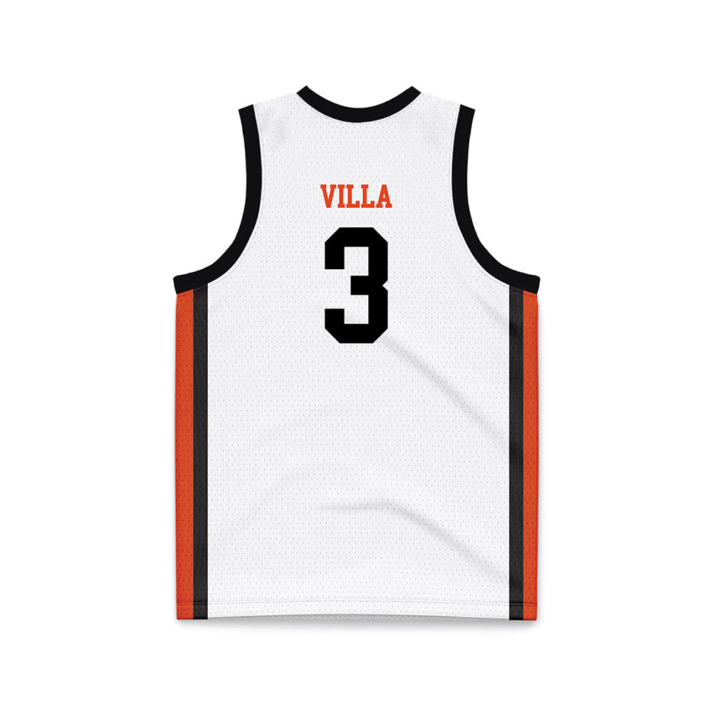 Oregon State - NCAA Women's Basketball : Jenna Villa - White Basketball Jersey-1