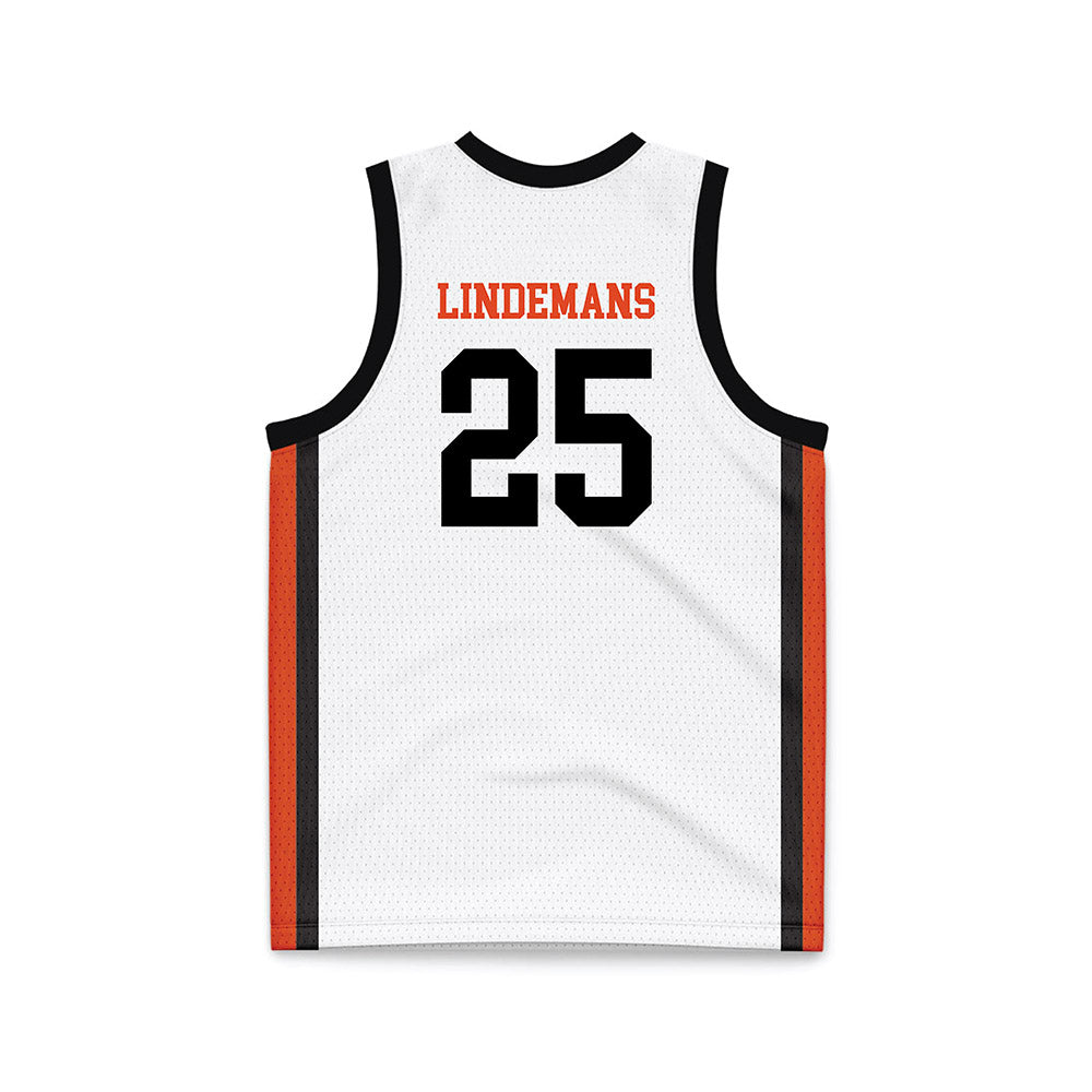 Oregon State - NCAA Women's Basketball : Keira Lindemans - White Basketball Jersey-1