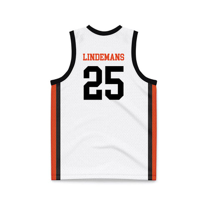 Oregon State - NCAA Women's Basketball : Keira Lindemans - White Basketball Jersey-1