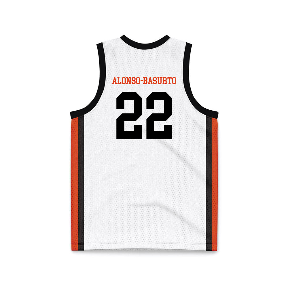 Oregon State - NCAA Women's Basketball : Lara Alonso-Basurto - White Basketball Jersey-1