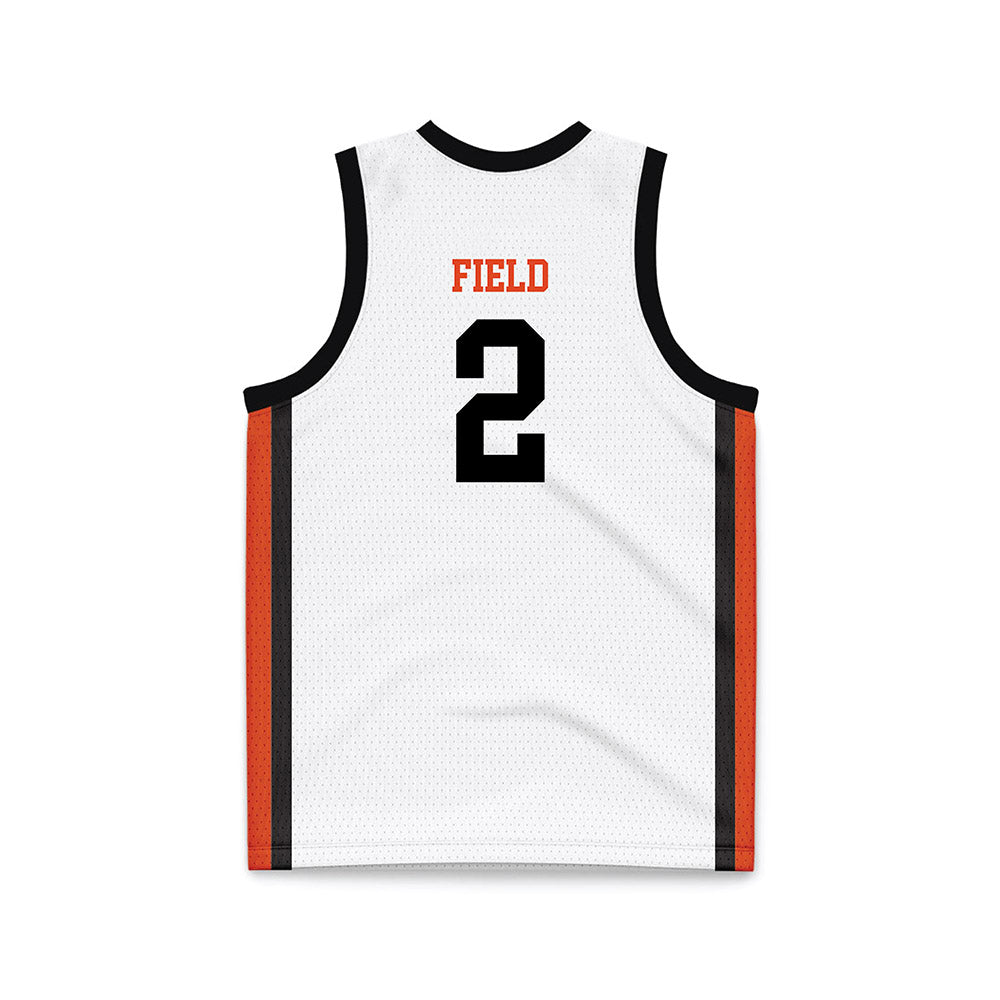 Oregon State - NCAA Women's Basketball : Katelyn Field - White Basketball Jersey-1