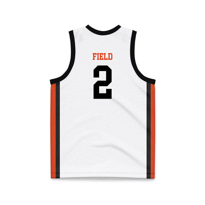 Oregon State - NCAA Women's Basketball : Katelyn Field - White Basketball Jersey-1