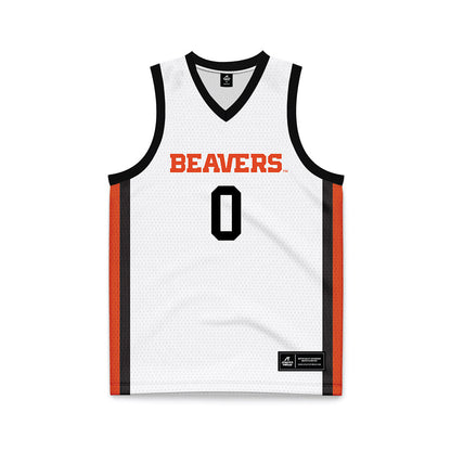 Oregon State - NCAA Women's Basketball : Tiara Bolden - White Basketball Jersey-0