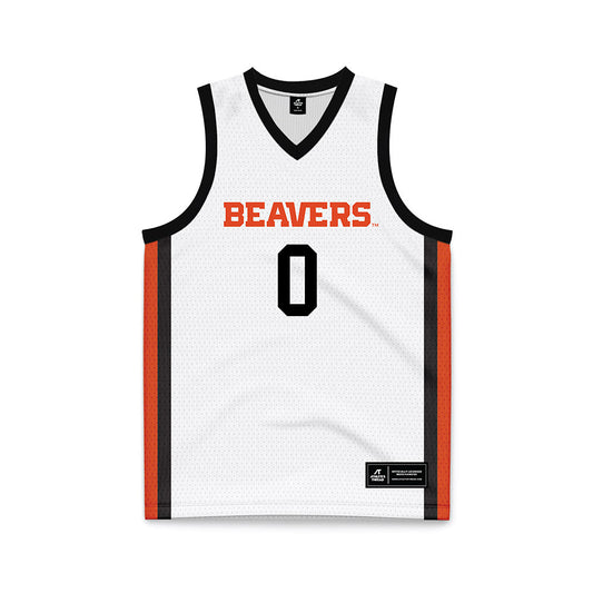 Oregon State - NCAA Women's Basketball : Tiara Bolden - White Basketball Jersey-0