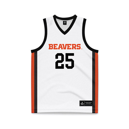 Oregon State - NCAA Women's Basketball : Keira Lindemans - White Basketball Jersey-0