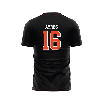 Oregon State - NCAA Women's Soccer : Taylor Ayres - Black Soccer Jersey-1