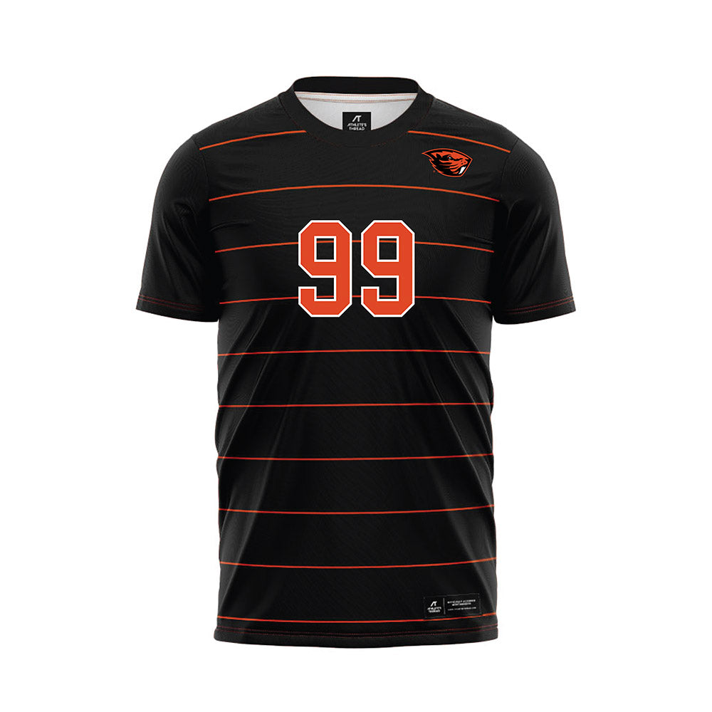 Oregon State - NCAA Women's Soccer : Alexi Morgan - Black Soccer Jersey-0