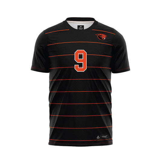 Oregon State - NCAA Women's Soccer : London Tsuma - Black Soccer Jersey-0