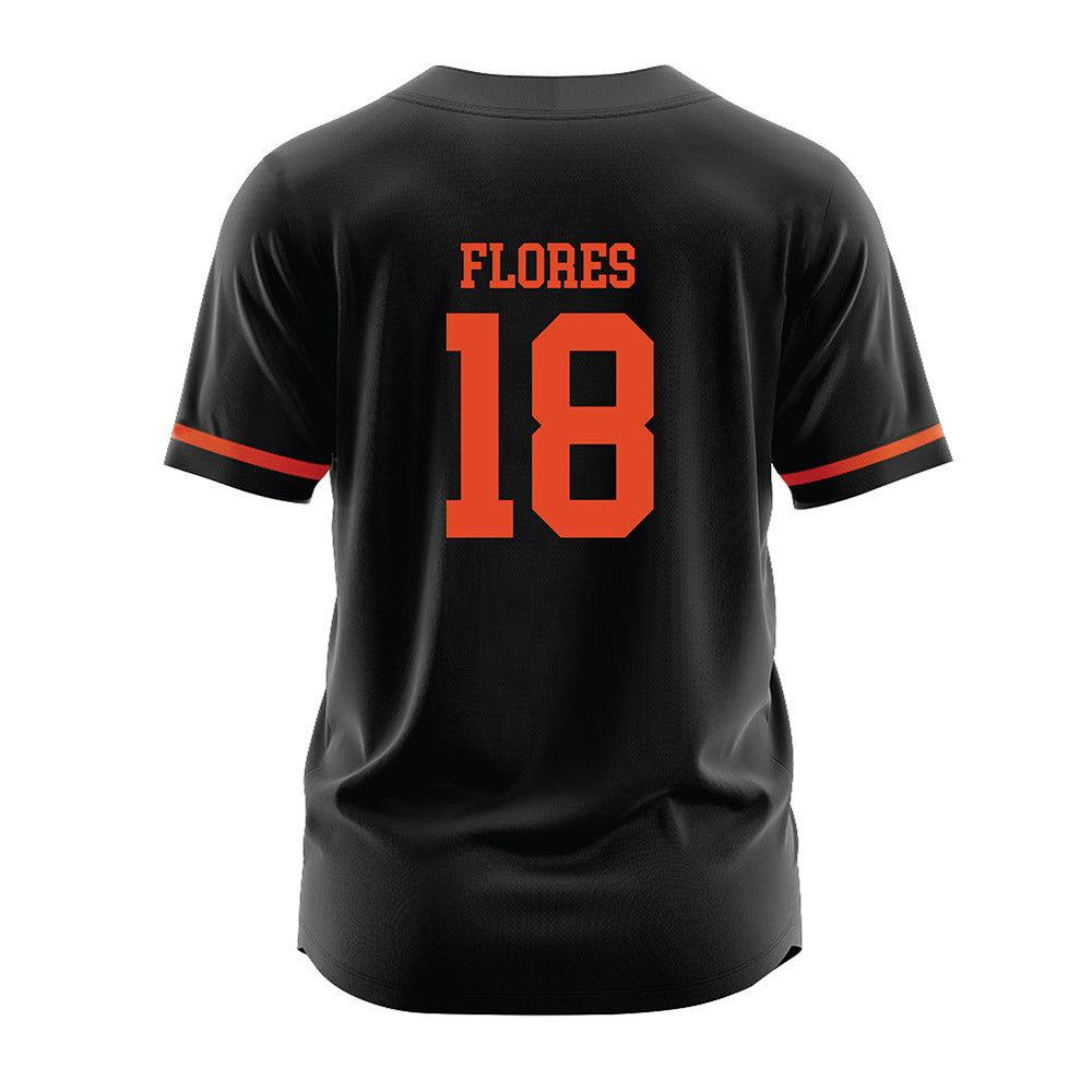 Oregon State - NCAA Softball : Justice Flores - Black Jersey-1