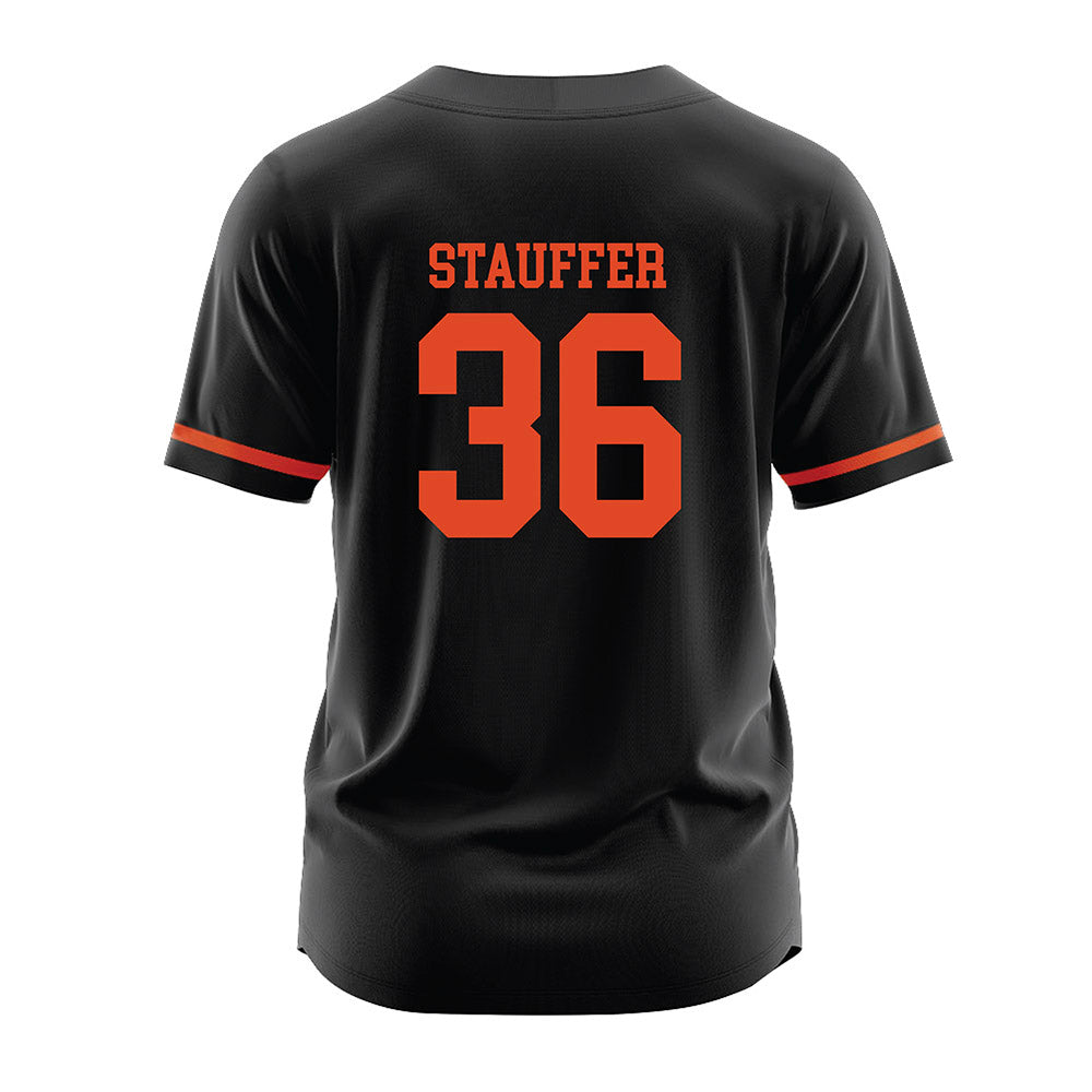 Oregon State - NCAA Softball : Kaylie Stauffer - Black Jersey-1