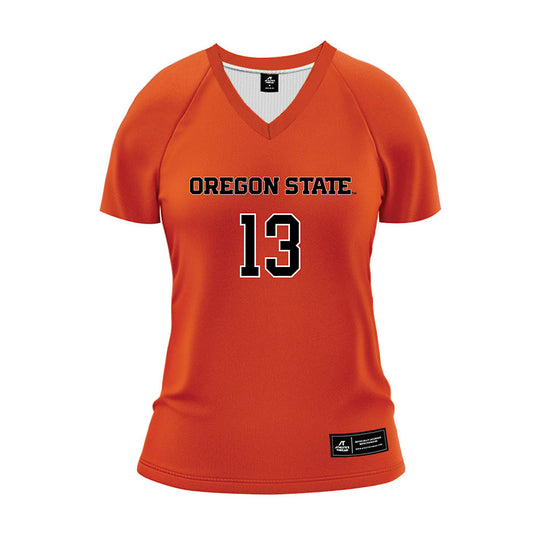 Oregon State - NCAA Women's Volleyball : Abby Lesagonicz - Orange Volleyball Jersey-0