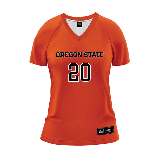 Oregon State - NCAA Women's Volleyball : Nathalie Scholz - Orange Volleyball Jersey-0