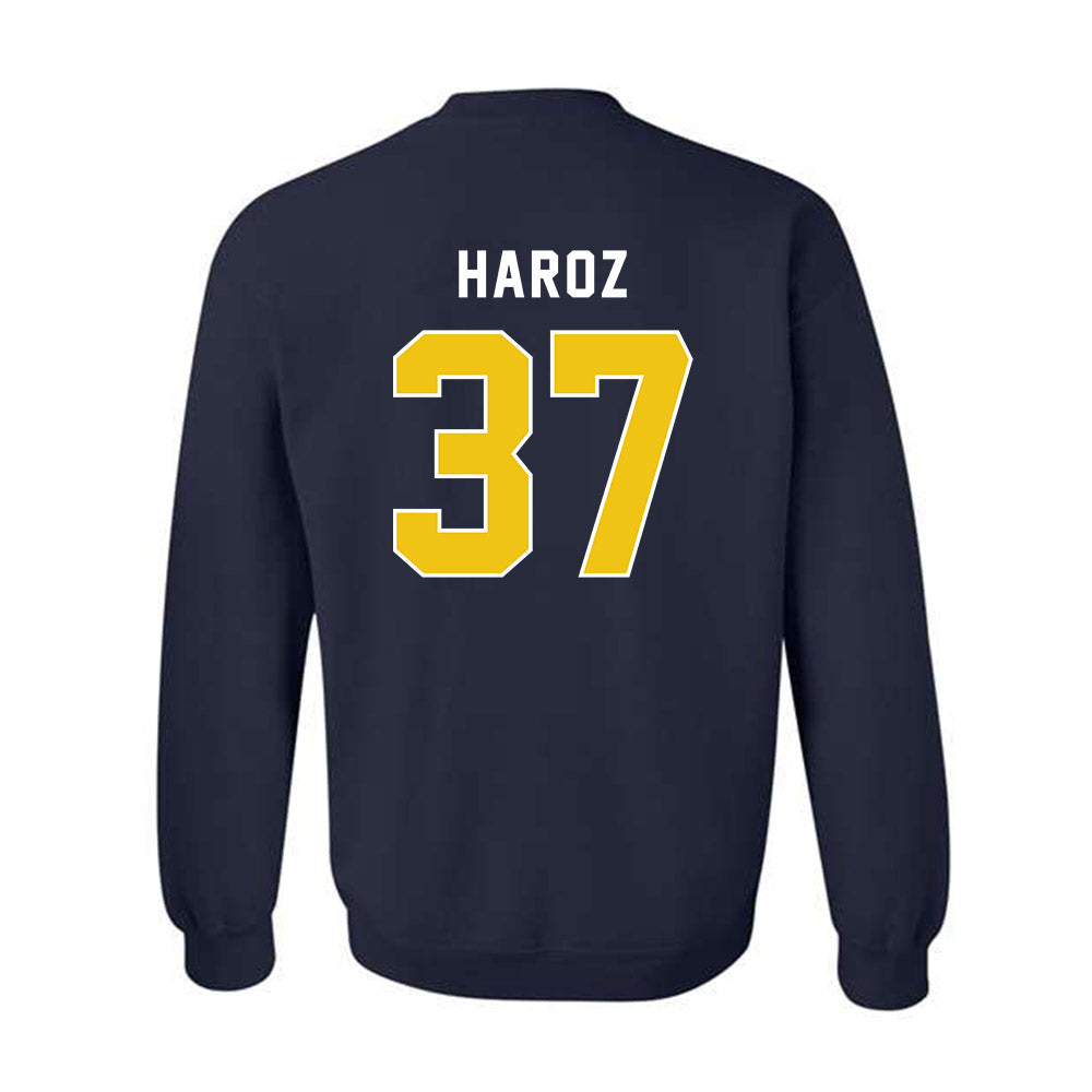 Neumann - NCAA Baseball : Justin Haroz - Classic Shersey Crewneck Sweatshirt-1
