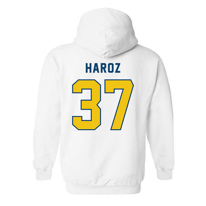 Neumann - NCAA Baseball : Justin Haroz - Classic Shersey Hooded Sweatshirt-1