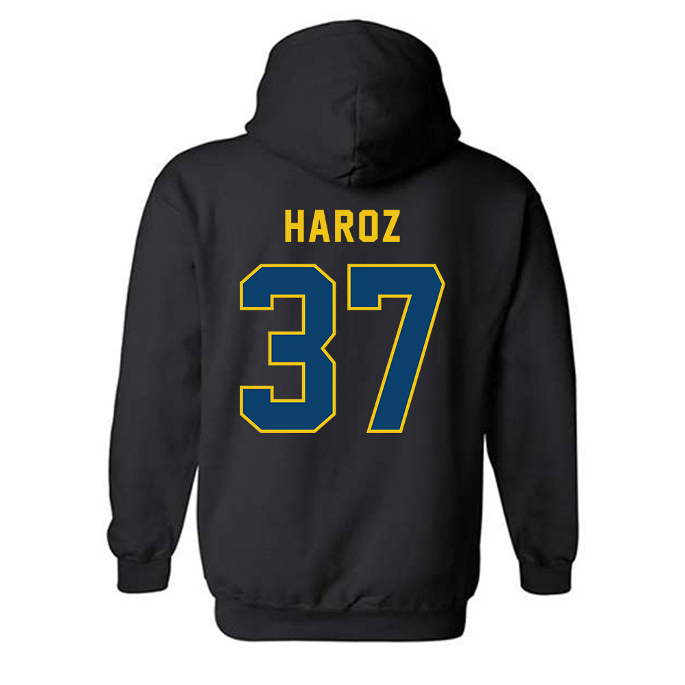 Neumann - NCAA Baseball : Justin Haroz - Classic Shersey Hooded Sweatshirt-1