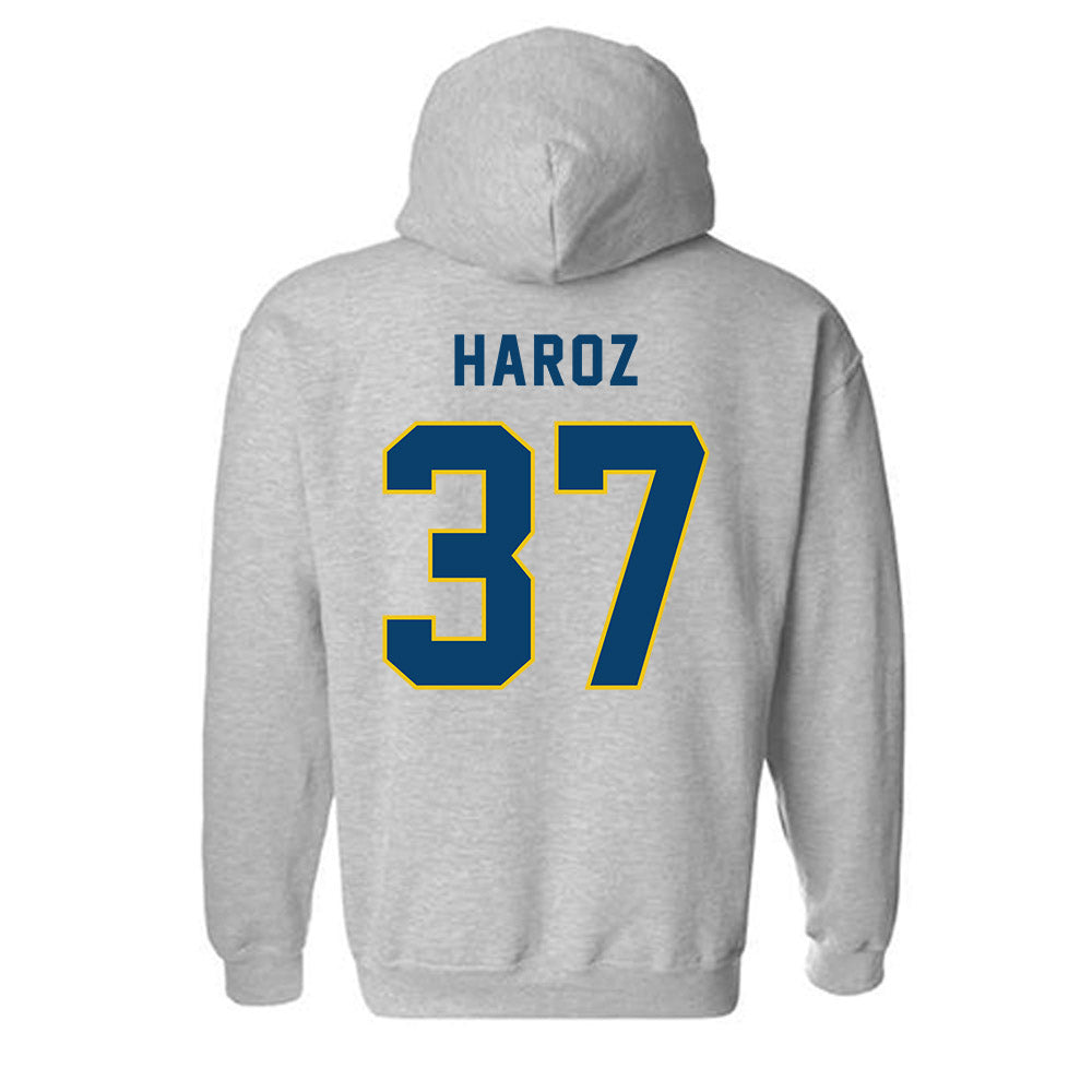Neumann - NCAA Baseball : Justin Haroz - Classic Shersey Hooded Sweatshirt-1