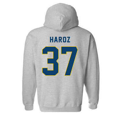 Neumann - NCAA Baseball : Justin Haroz - Classic Shersey Hooded Sweatshirt-1