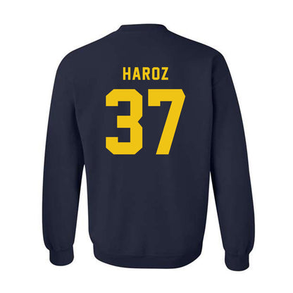 Neumann - NCAA Baseball : Justin Haroz - Classic Shersey Crewneck Sweatshirt-1