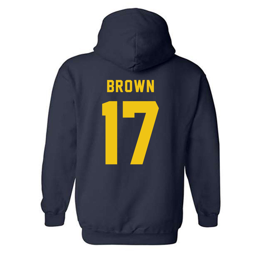 Neumann - NCAA Baseball : Max Brown - Classic Shersey Hooded Sweatshirt-1
