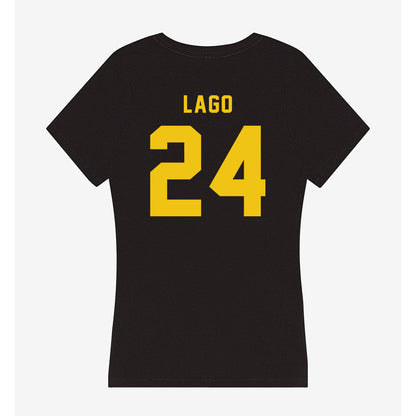 Neumann - NCAA Men's Lacrosse : Michael Lago - Women's V-Neck T-Shirt-1