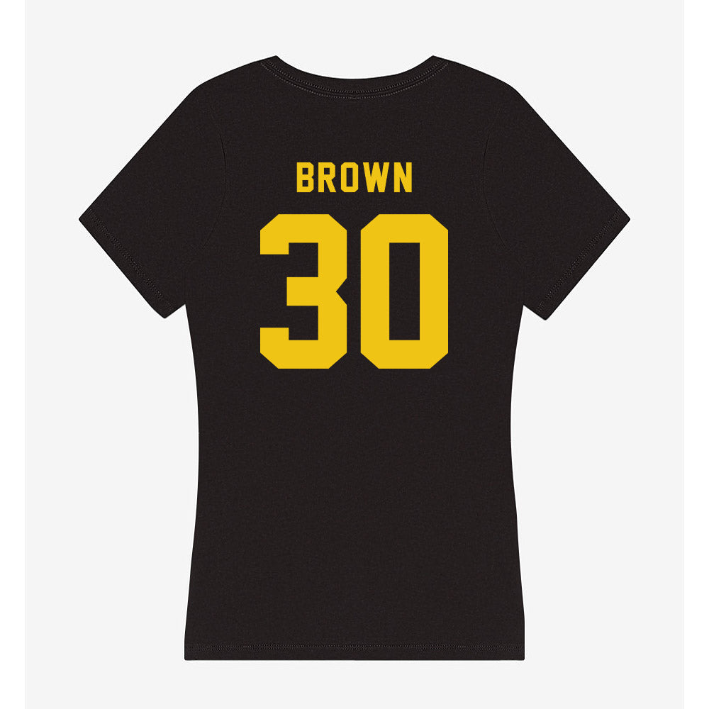 Neumann - NCAA Women's Soccer : Dylan Brown - Women's V-Neck T-Shirt-1