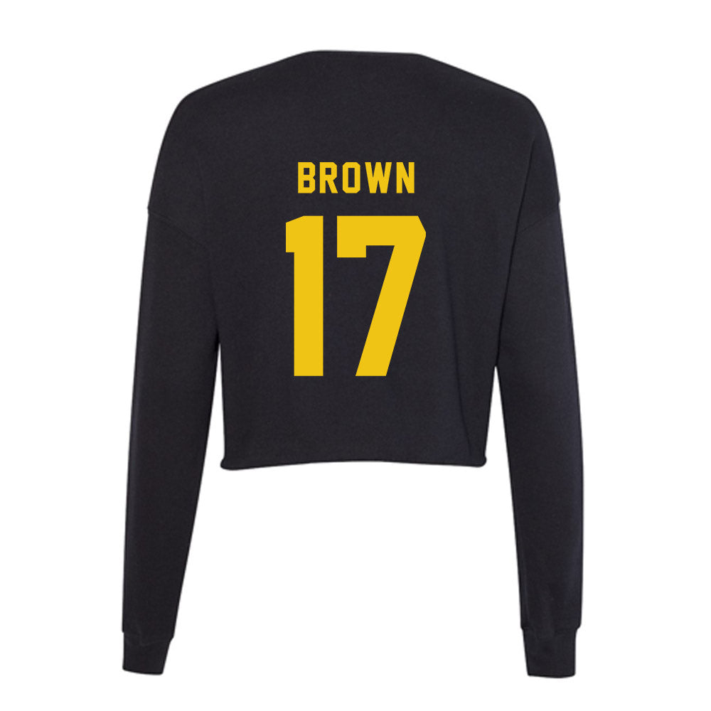 Neumann - NCAA Baseball : Max Brown - Women's Cropped Crew Fleece-1