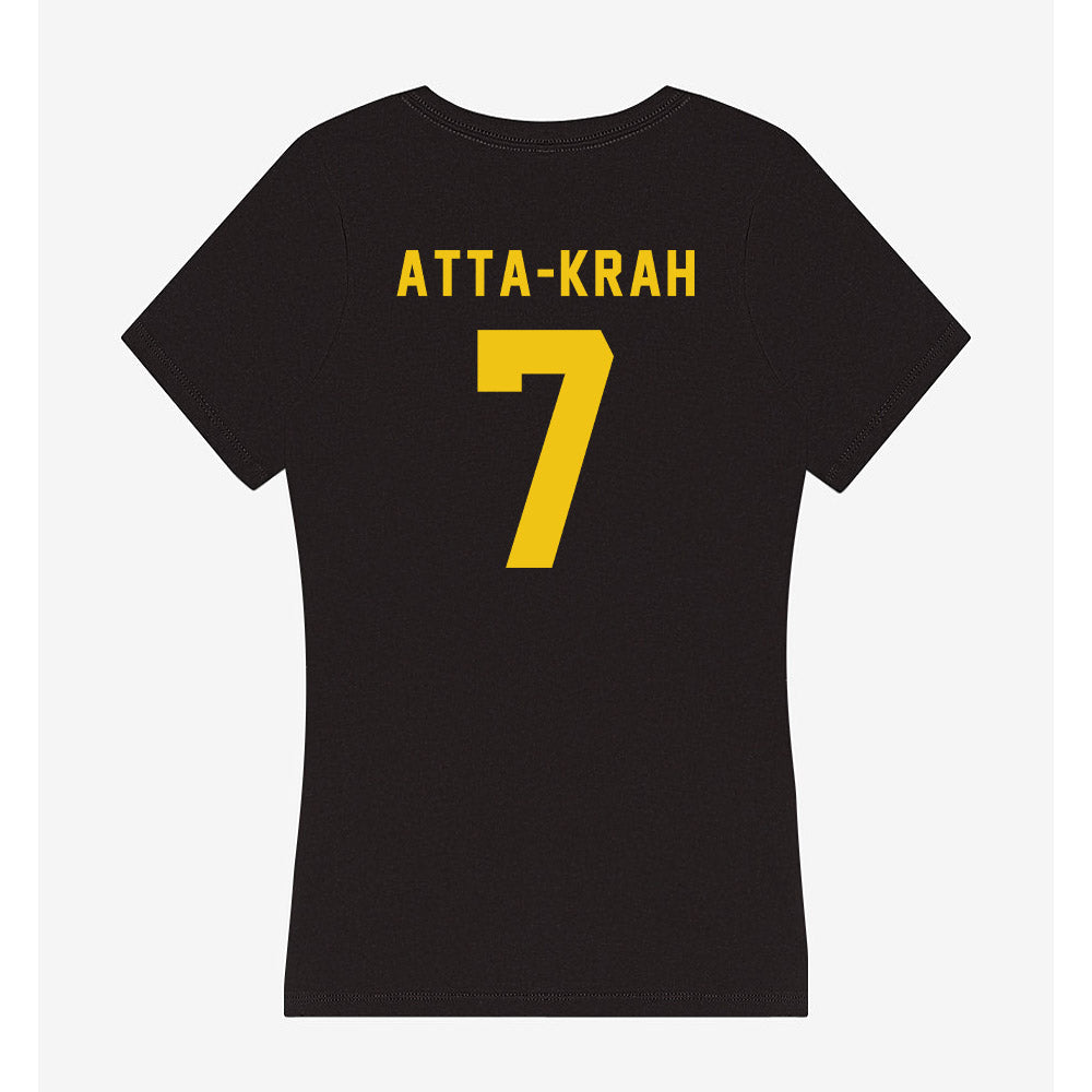 Neumann - NCAA Men's Soccer : Zion Atta-Krah - Women's V-Neck T-Shirt-1