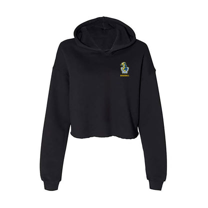 Neumann - NCAA Baseball : Justin Haroz - Women's Crop Fleece Hoodie-0