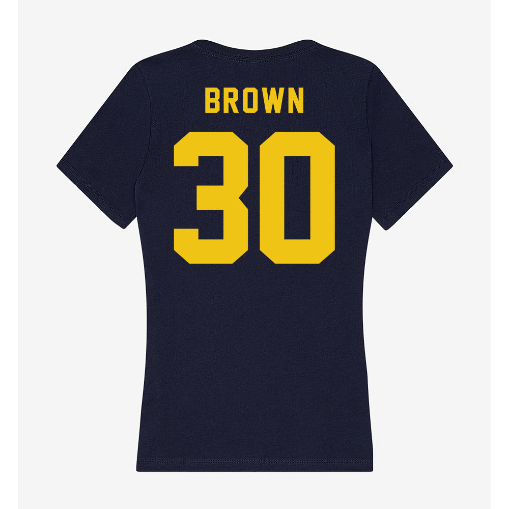 Neumann - NCAA Women's Soccer : Dylan Brown - Women's V-Neck T-Shirt-1