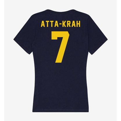 Neumann - NCAA Men's Soccer : Zion Atta-Krah - Women's V-Neck T-Shirt-1