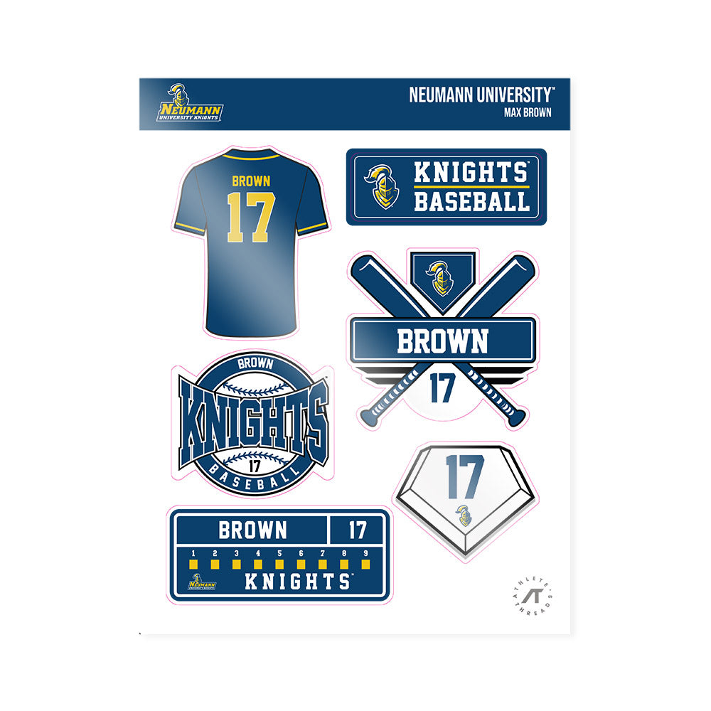 Neumann - NCAA Baseball : Max Brown - Sticker Sheet-0