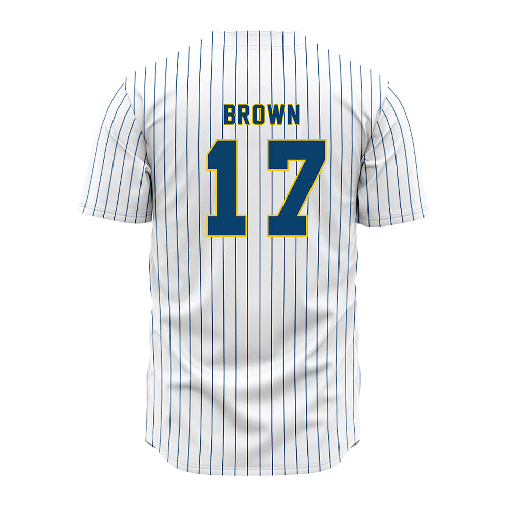 Neumann - NCAA Baseball : Max Brown - Pinstripe Jersey-1