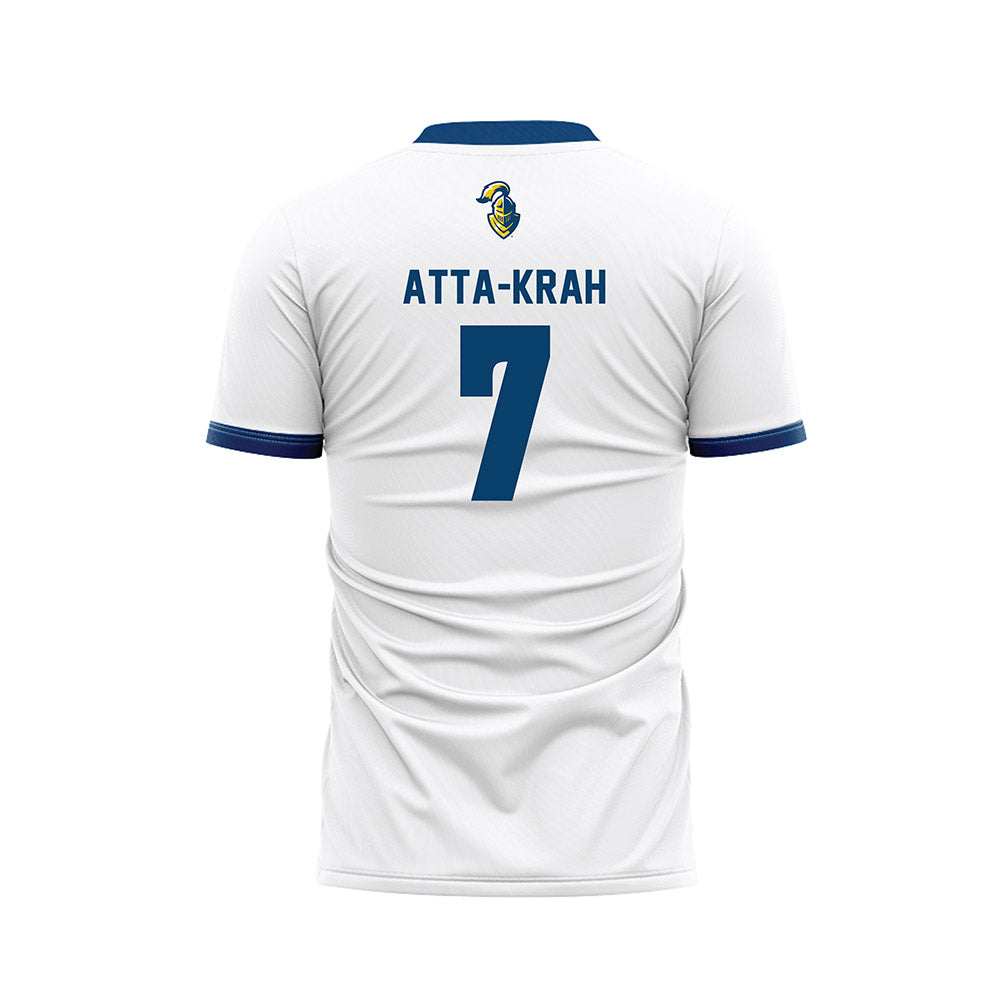 Neumann - NCAA Men's Soccer : Zion Atta-Krah - White Soccer Jersey-1
